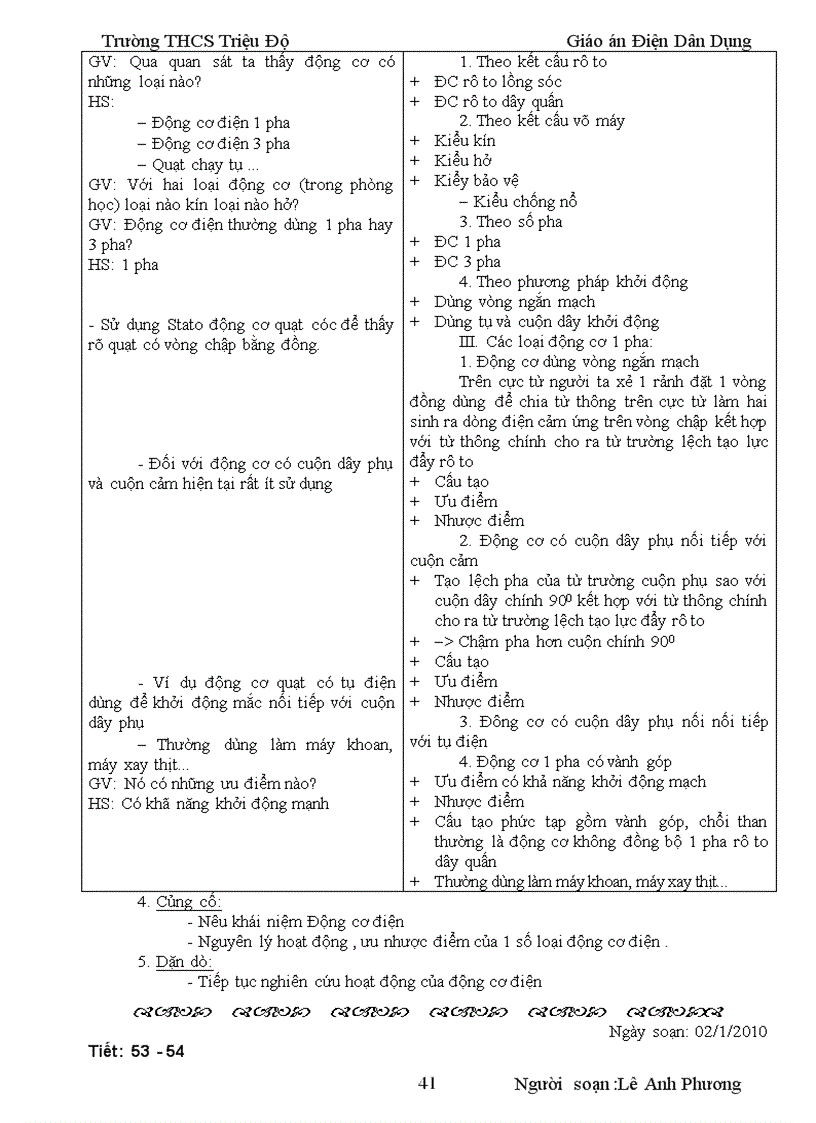 image for page Giáo án Điện Dân Dụng khối 8