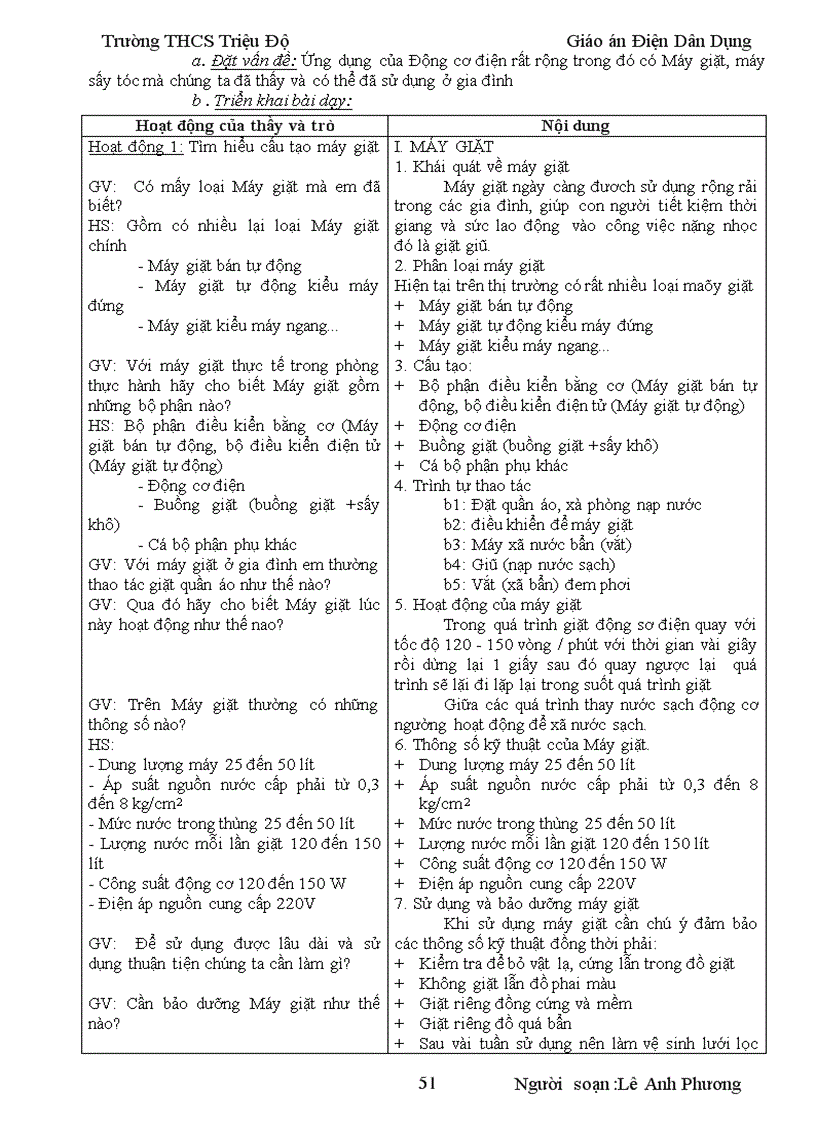 image for page Giáo án Điện Dân Dụng khối 8