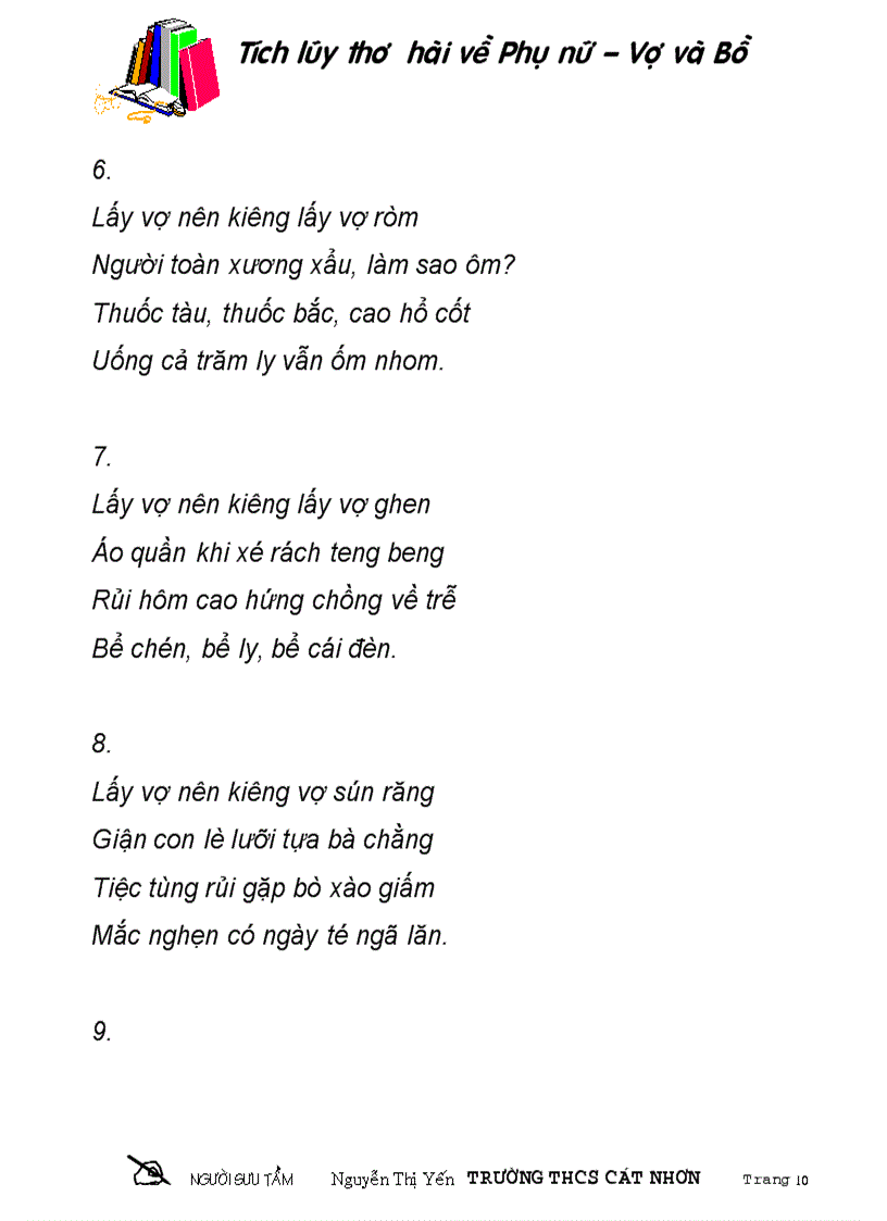 image for page 10 điều vợ dặn chồng