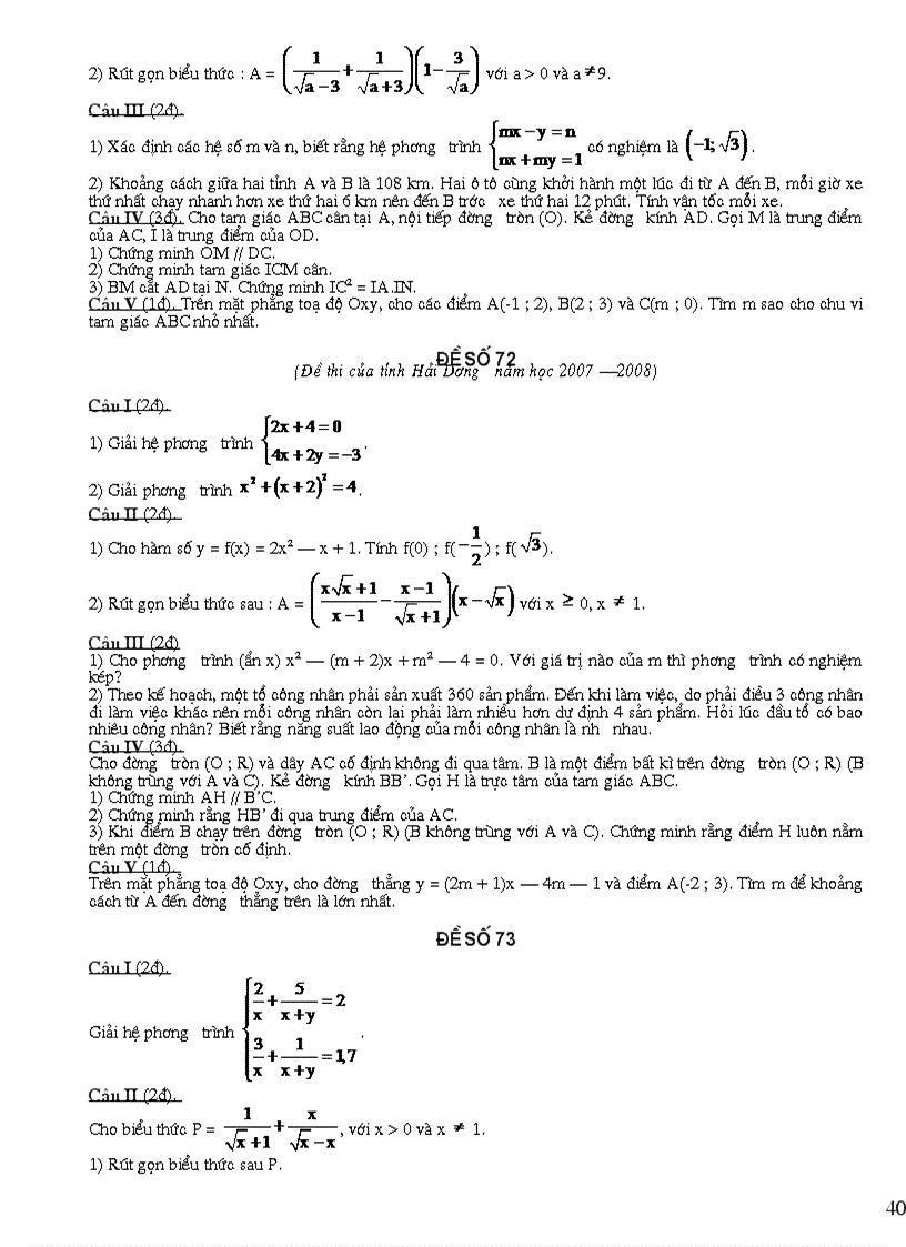 image for page 128 đề ôn tập Toán 9