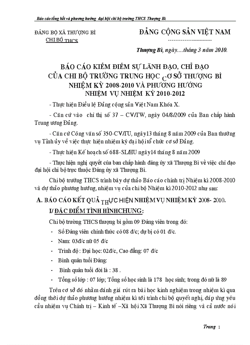 image for page Báo cáo ct Đảng