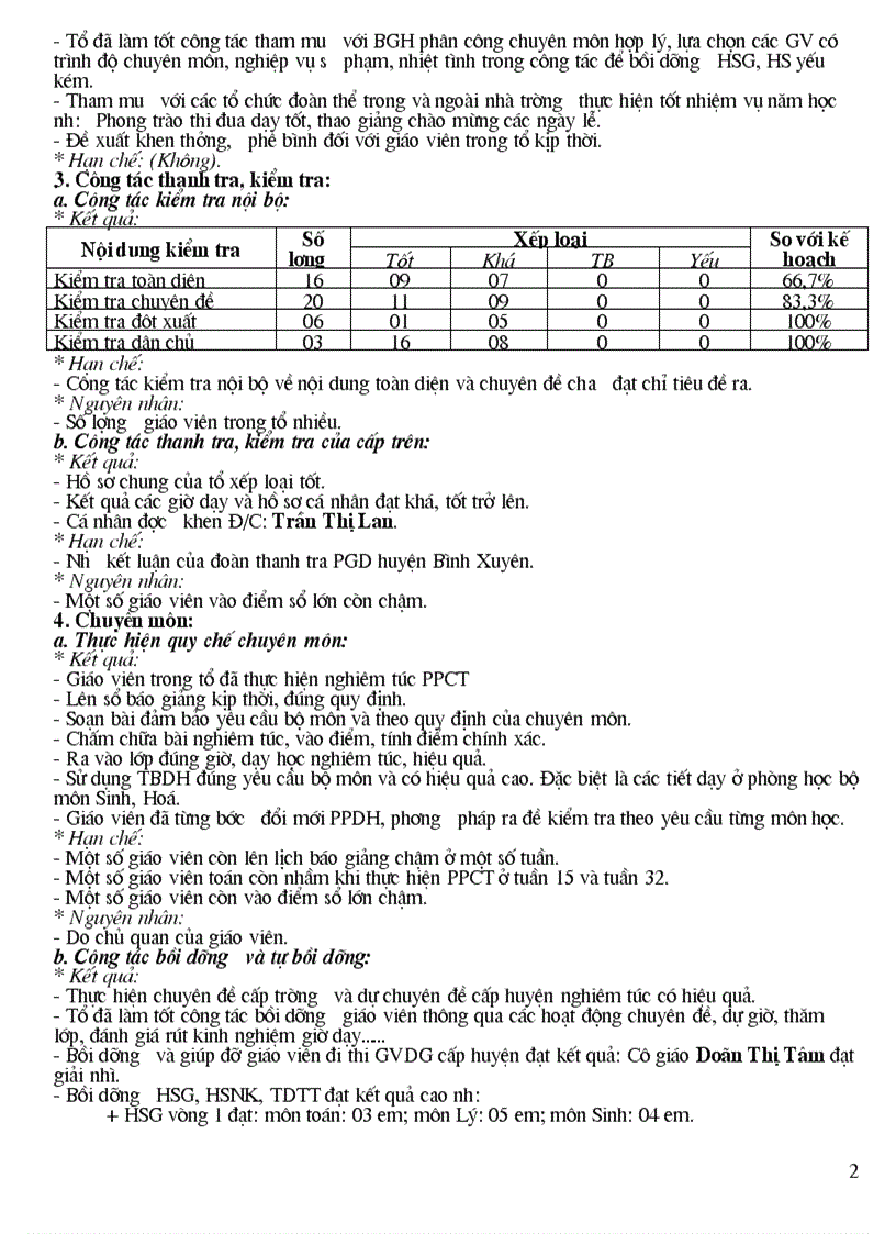 image for page Báo cáo tổng kết tổ KHTN năm học 2009 2010