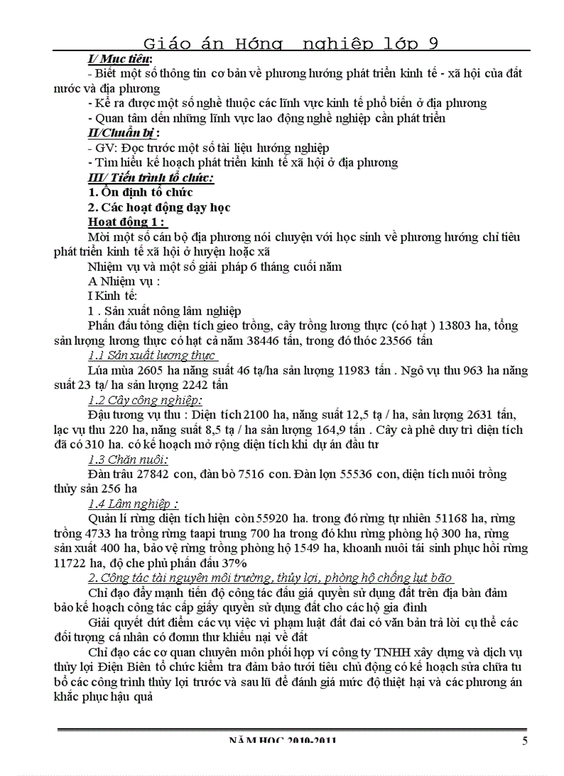 image for page Bo giao an huong nghiep THCS hay