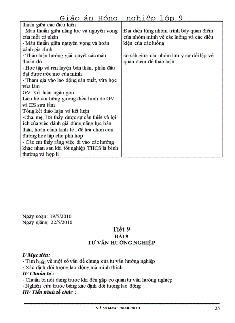 image for page Bo giao an huong nghiep THCS hay