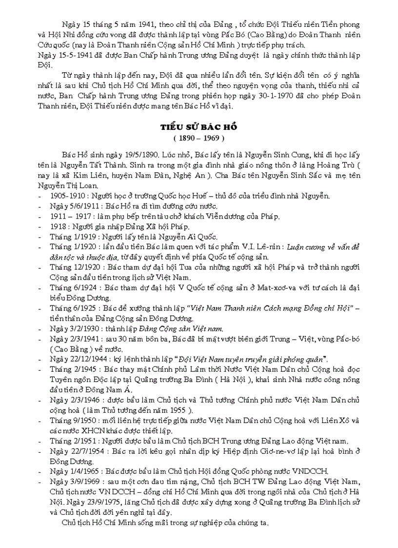 image for page Các ngày chủ điểm trong năm