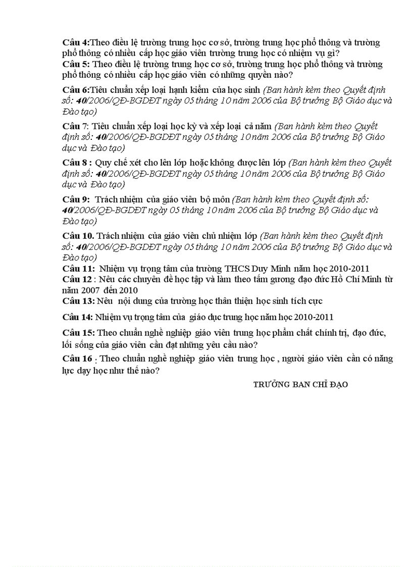 image for page Câu hỏi thi giáo viên giỏi cấp trường