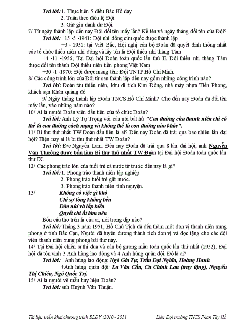 image for page Chương trình RLĐV