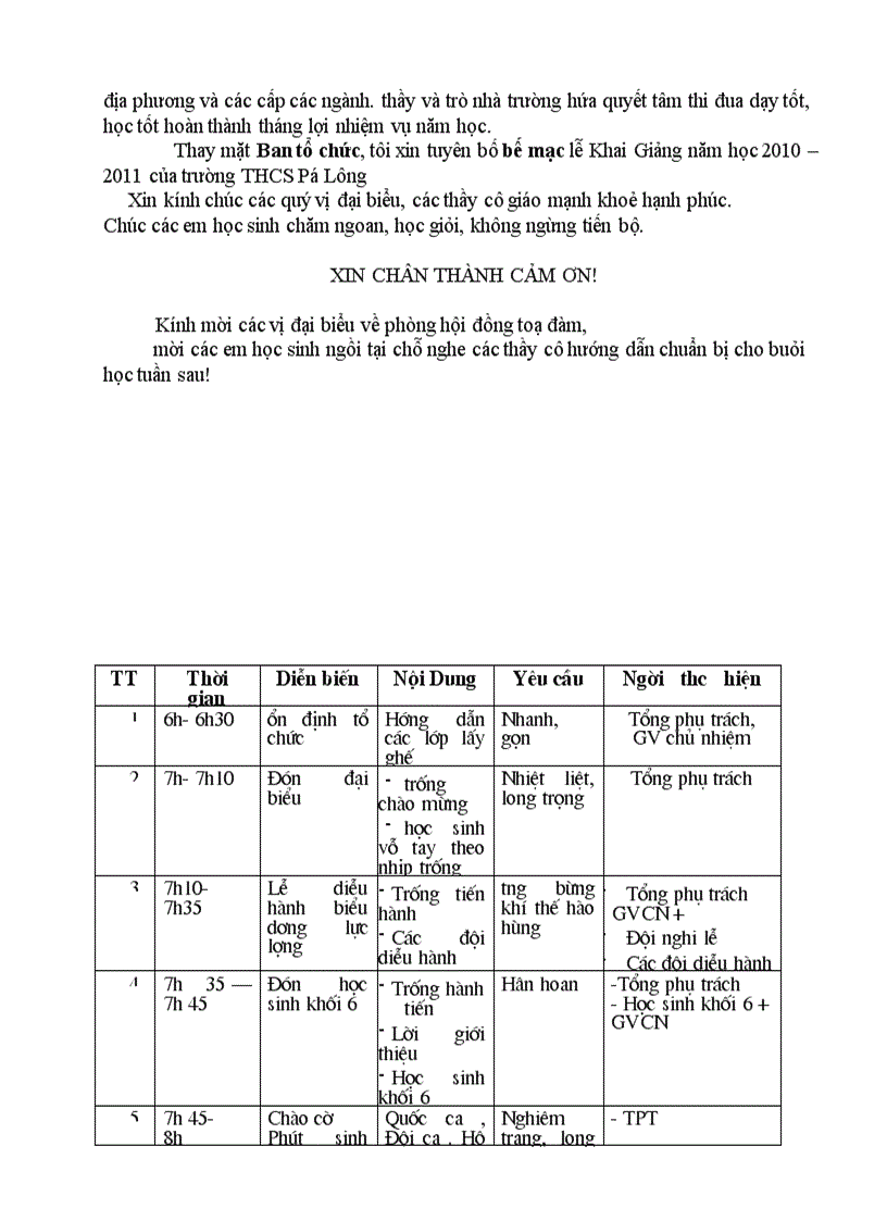 image for page Dẫn chương trình khai giảng