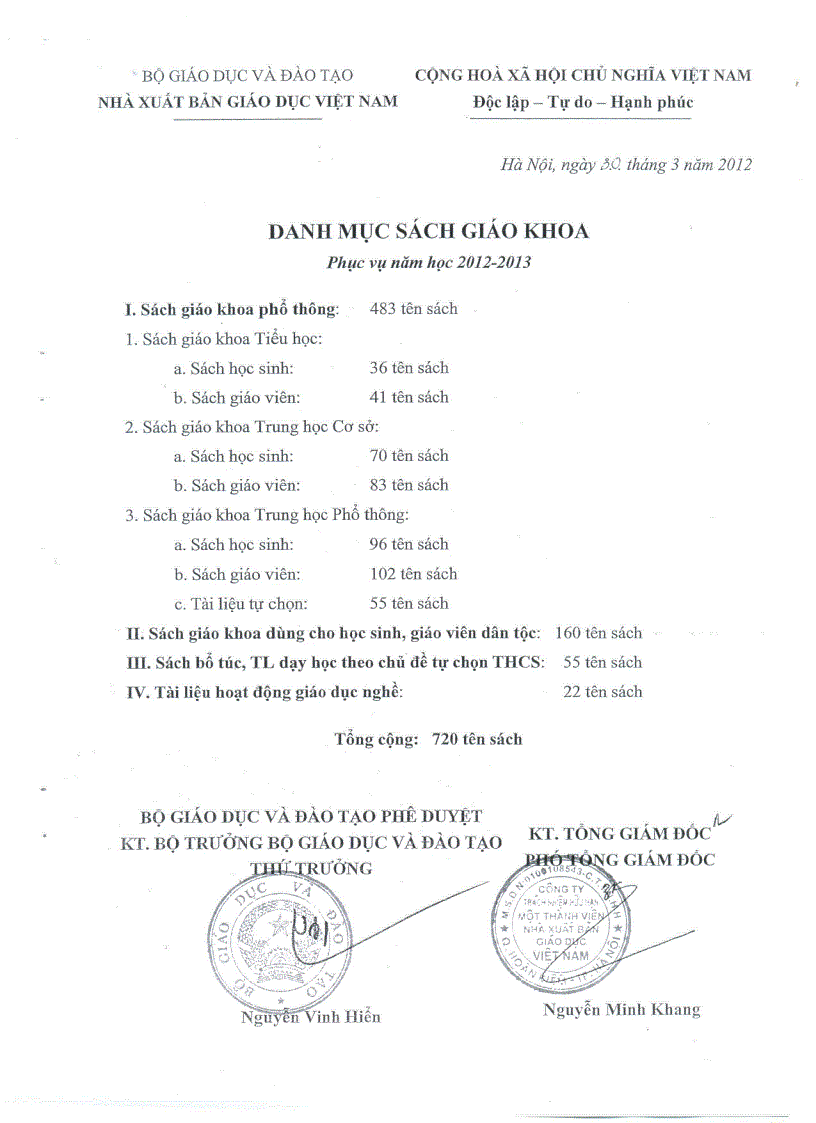image for page Danh muc sgk sbt 2012 2013