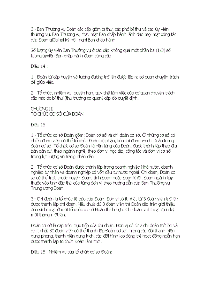 image for page Điều lệ Đoàn TNCS HCM