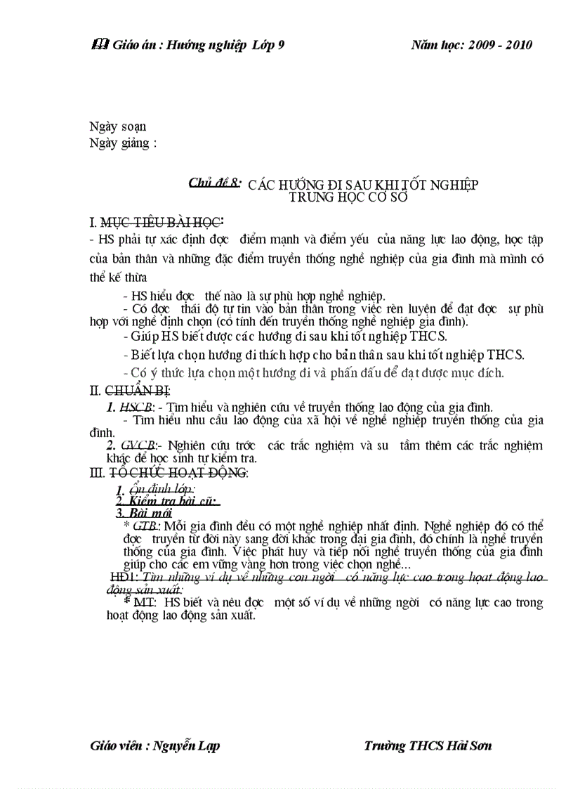 image for page Giáo án 9