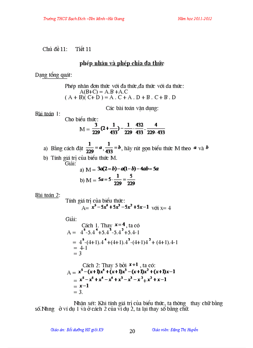 image for page Giáo án bồi dương HSG toán 9