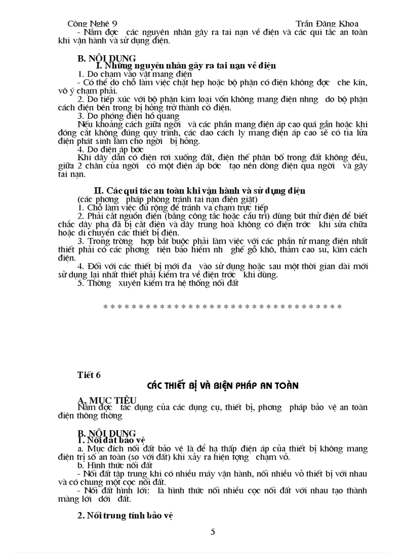 image for page Giao án dạy nghề điện dân dụng