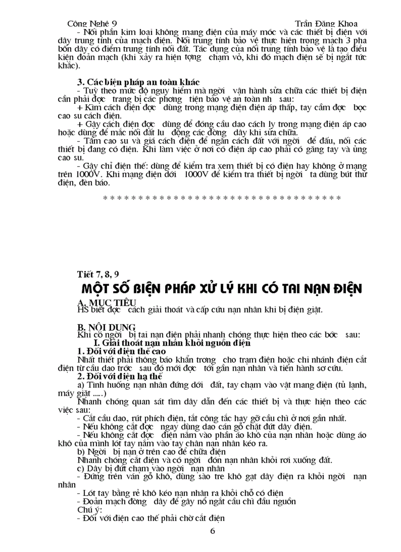 image for page Giao án dạy nghề điện dân dụng