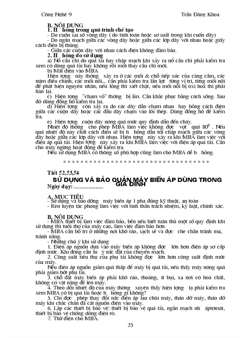 image for page Giao án dạy nghề điện dân dụng