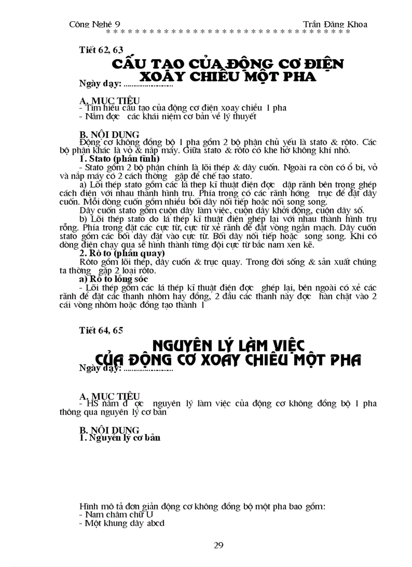 image for page Giao án dạy nghề điện dân dụng