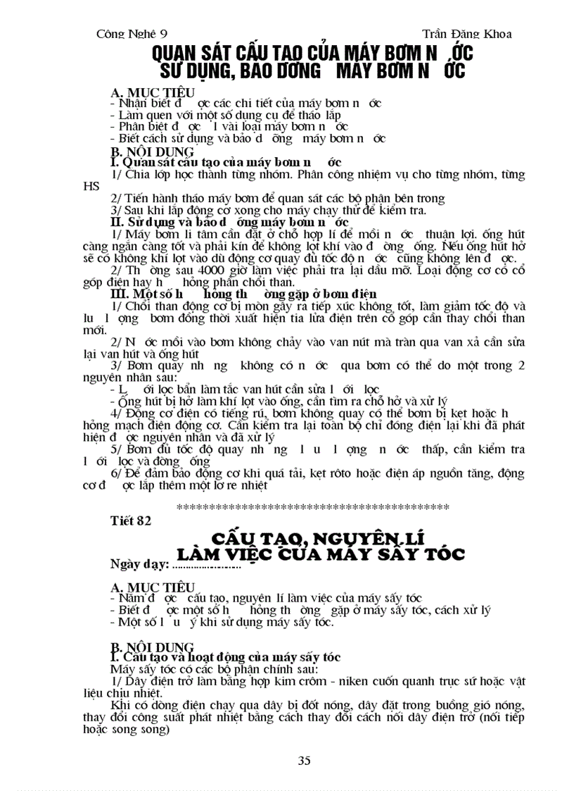 image for page Giao án dạy nghề điện dân dụng