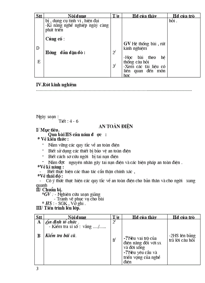 image for page Giáo án dạy nghề