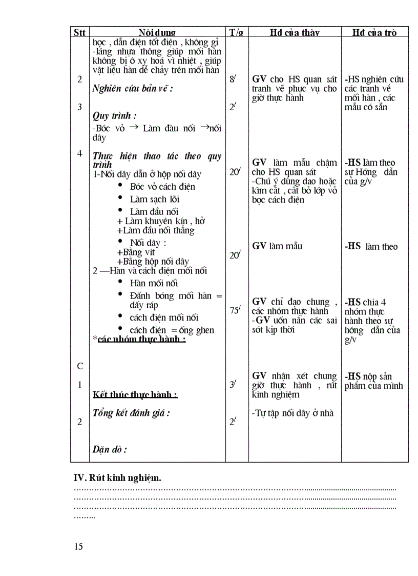 image for page Giáo án dạy nghề