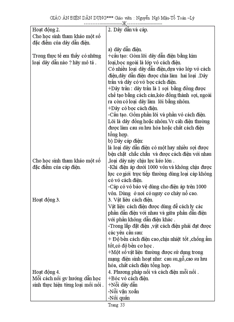 image for page Giáo án Điện dân dụng