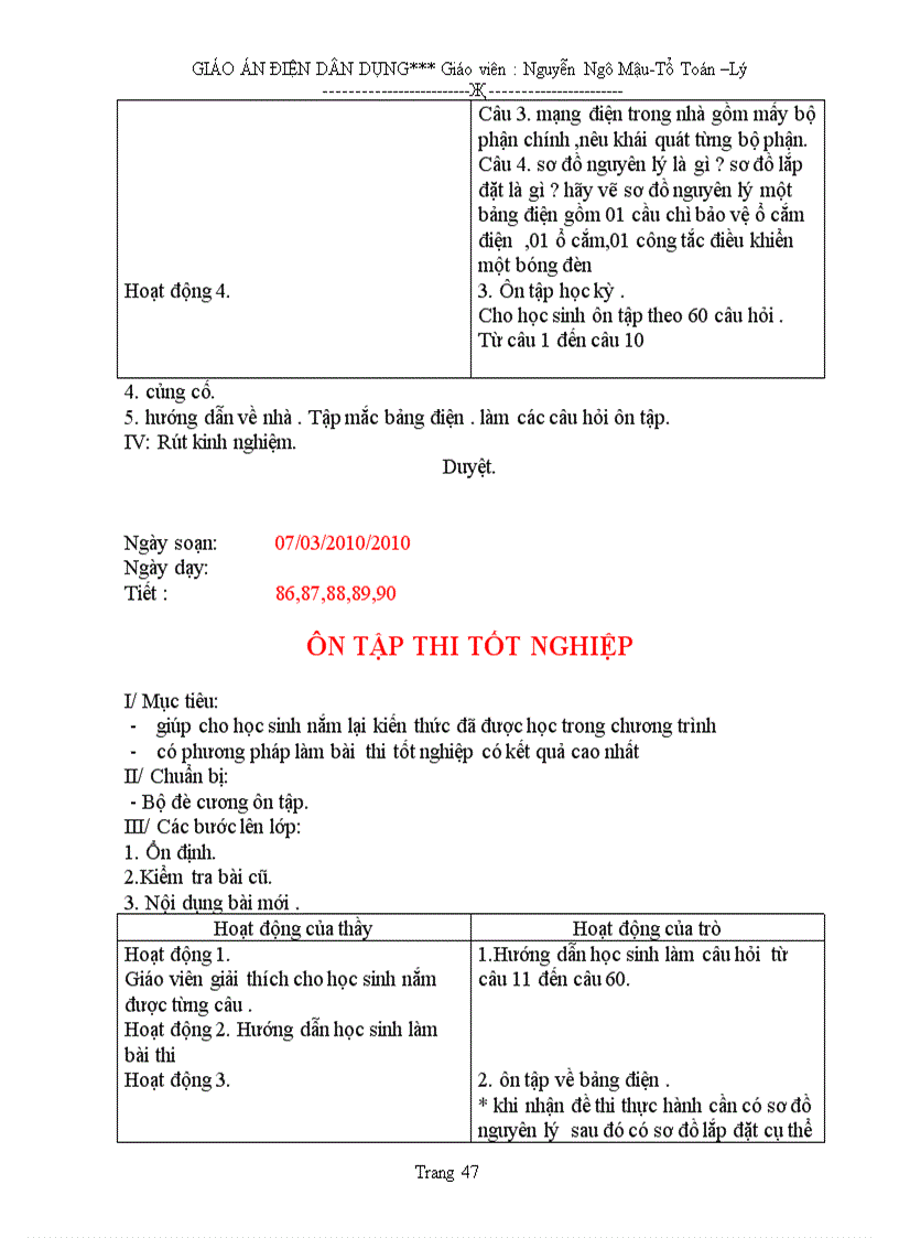 image for page Giáo án Điện dân dụng