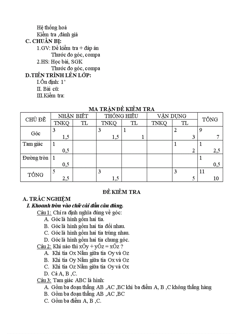 image for page GIÁO ÁN HÌNH 6 Từ tiêt18 đến 28