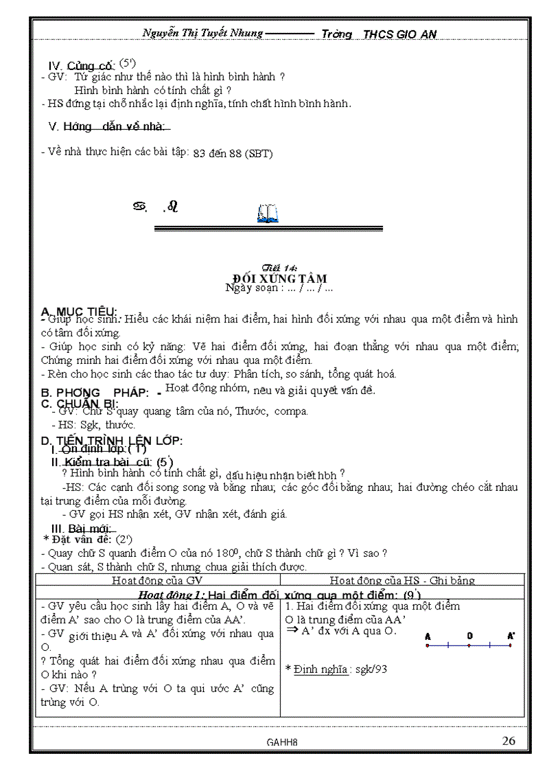 image for page Giao an hinh hoc 8