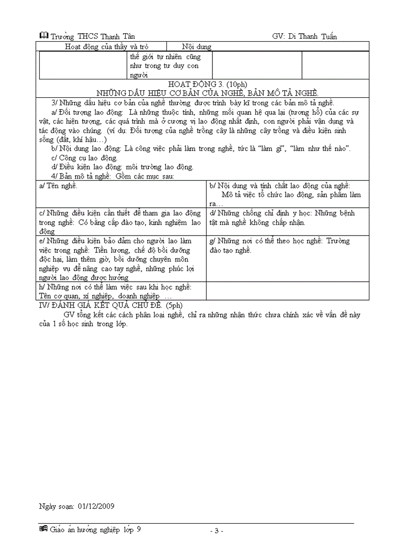 image for page Giao an huong nghiep lop 9 soan day du 100