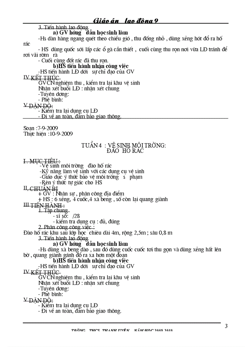 image for page Giáo án lao động