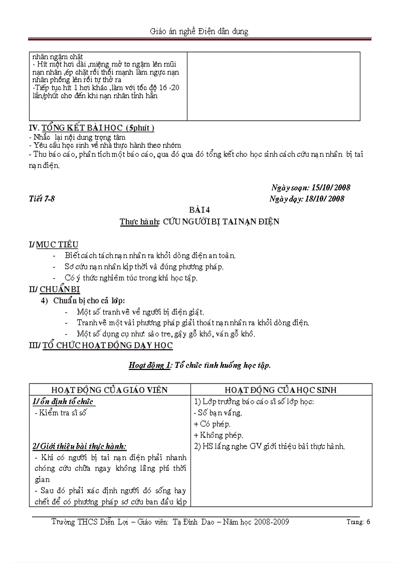 image for page Giáo án nghề Điện dân dung 2 cột