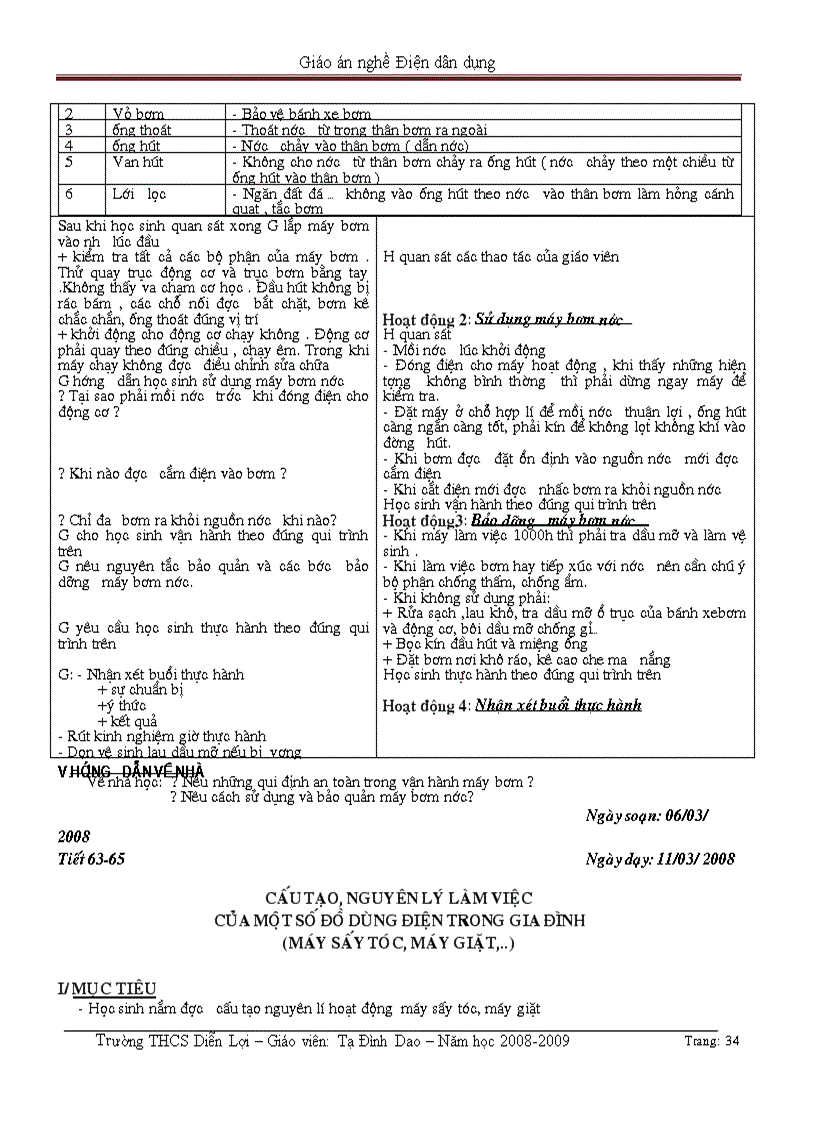 image for page Giáo án nghề Điện dân dung 2 cột