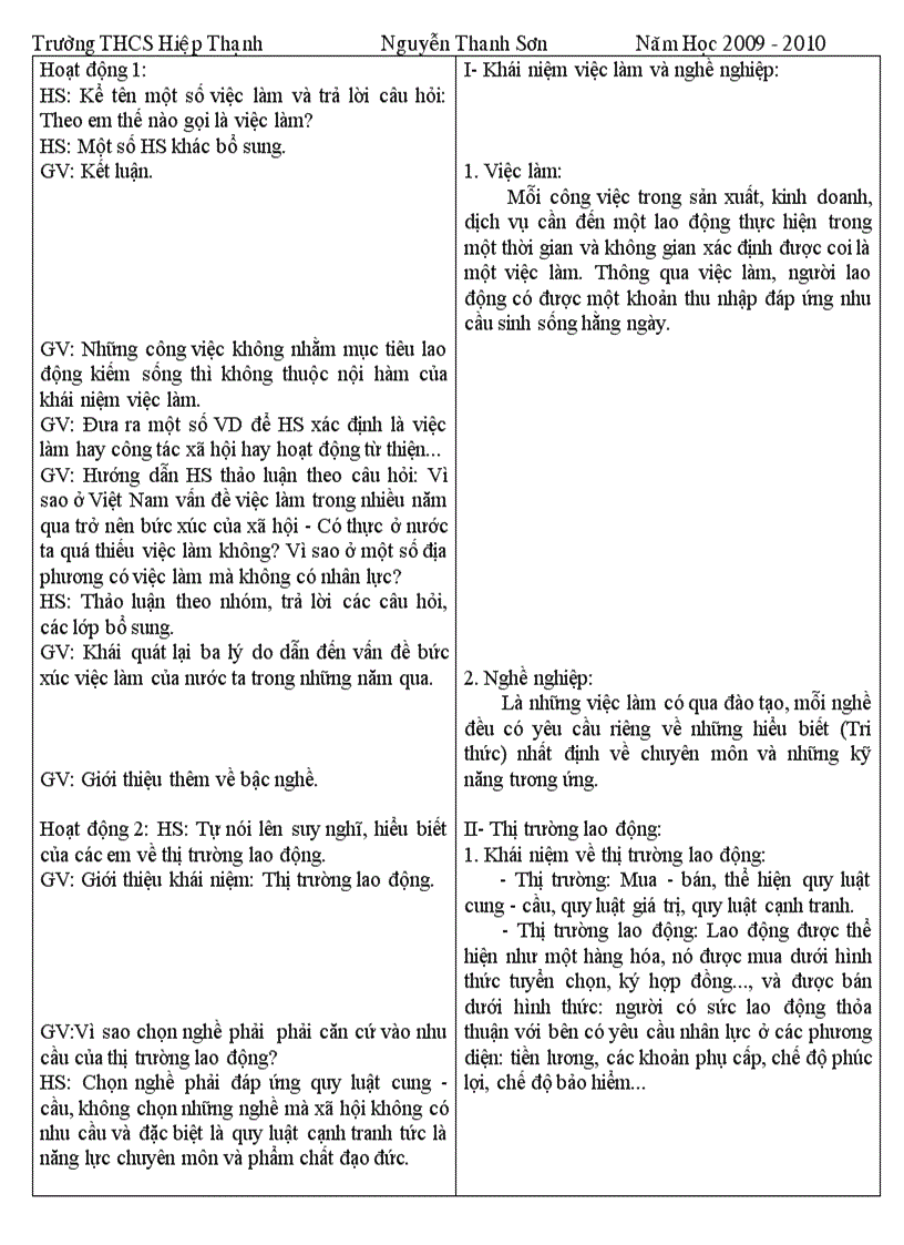 image for page Giáo án Hướng nghiệp 9 Mới 1