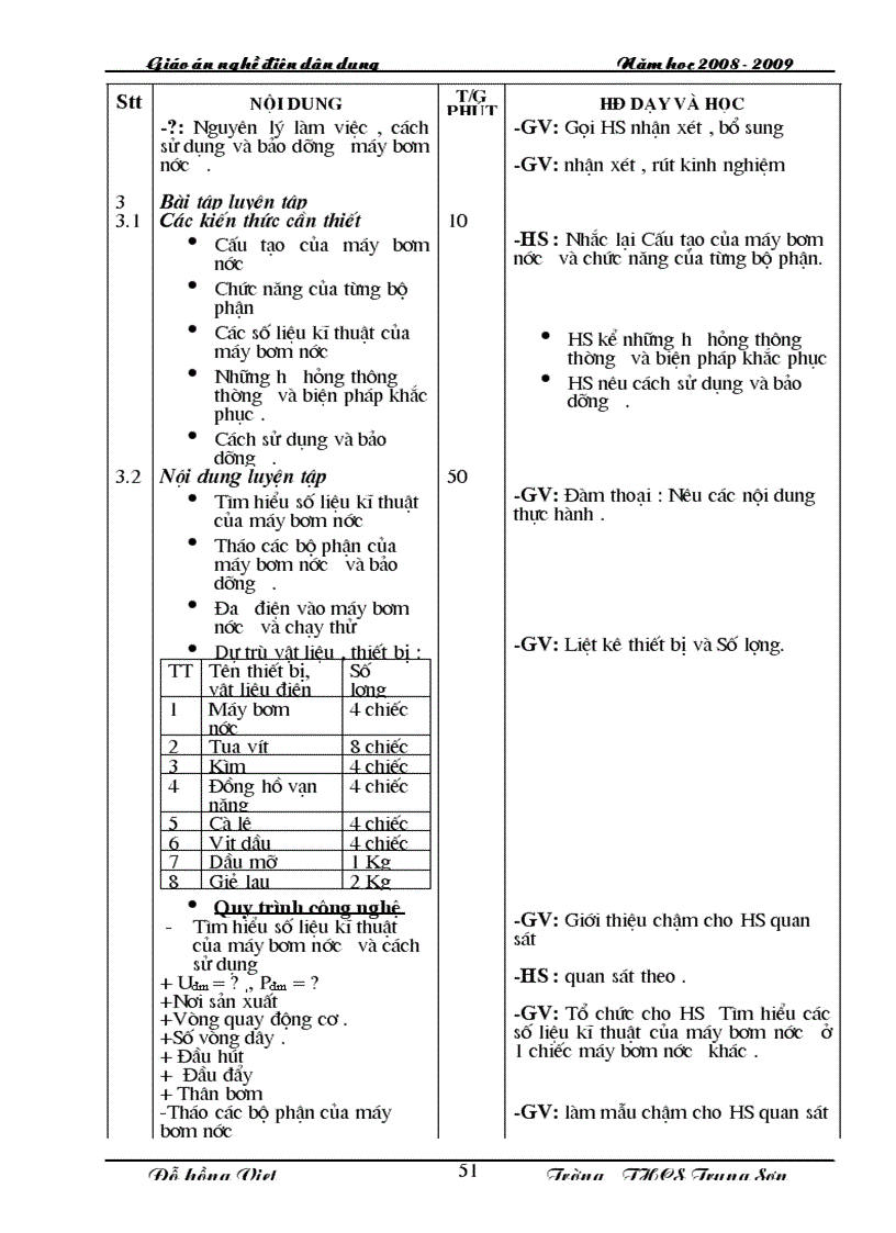image for page Giáo án nghề Điện dân dụng 1