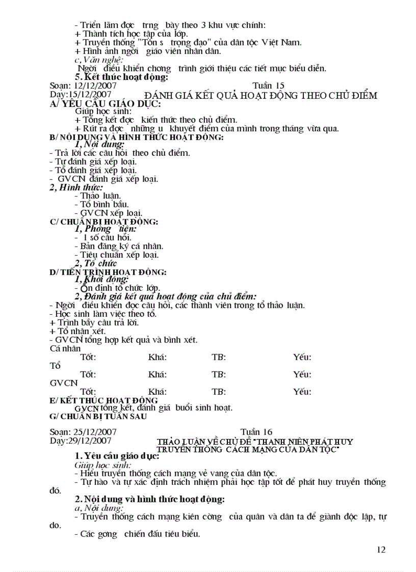 image for page Hoạt động ngoài giờ lên lớp Khối 9