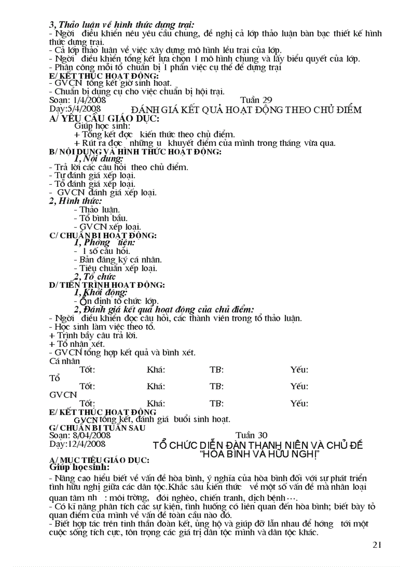 image for page Hoạt động ngoài giờ lên lớp Khối 9