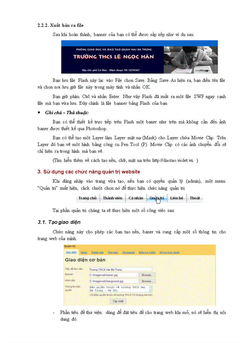 image for page Hướng dẫn làm BANNER