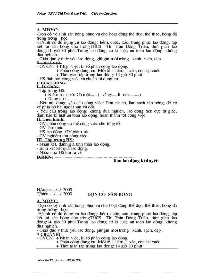 image for page Lop9 Giao an lao dong