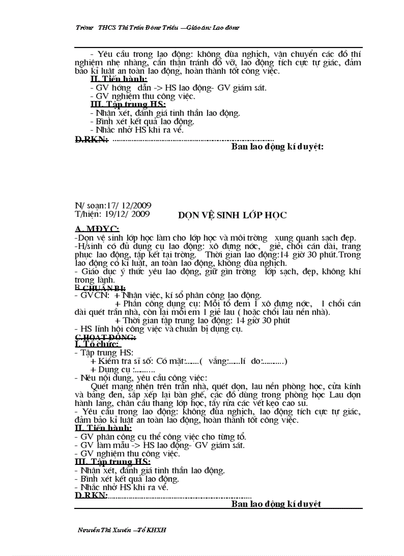 image for page Lop9 Giao an lao dong