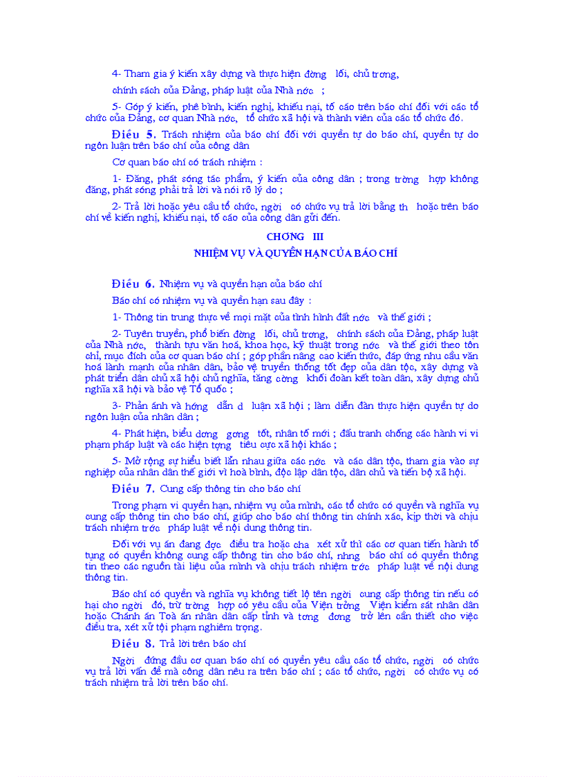 image for page Luật báo chí