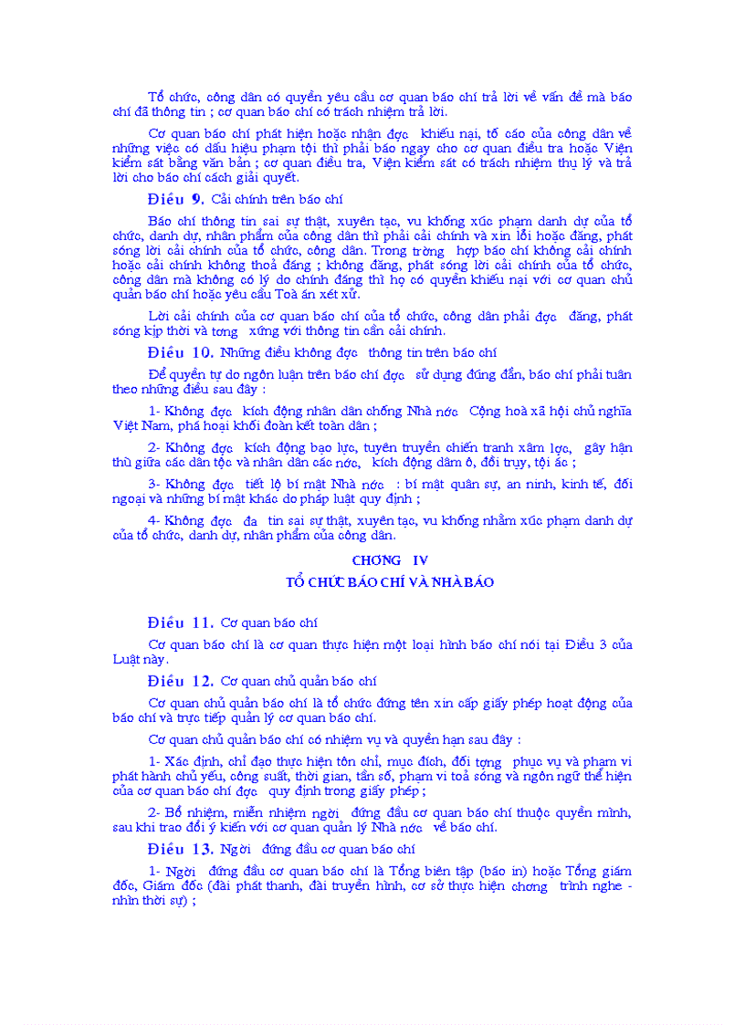 image for page Luật báo chí