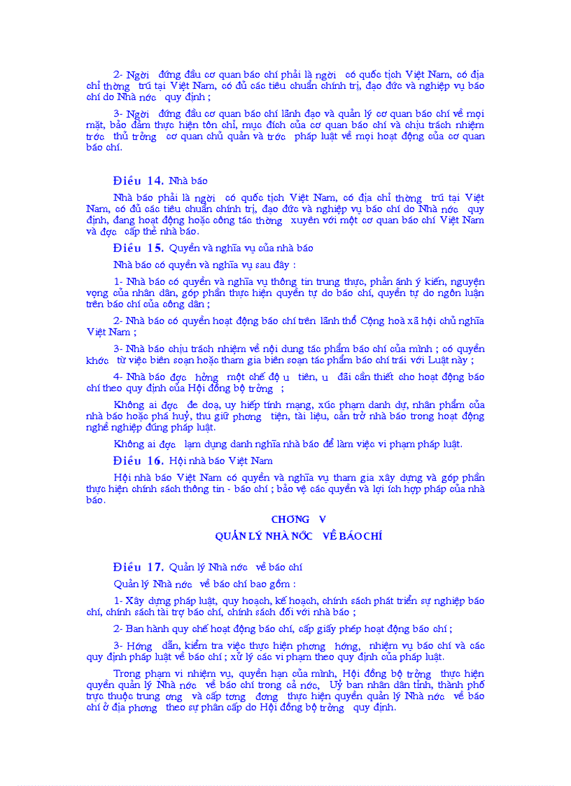 image for page Luật báo chí