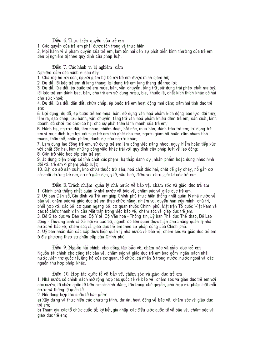 image for page Luật bảo vệ chăm sóc giáo dục trẻ em