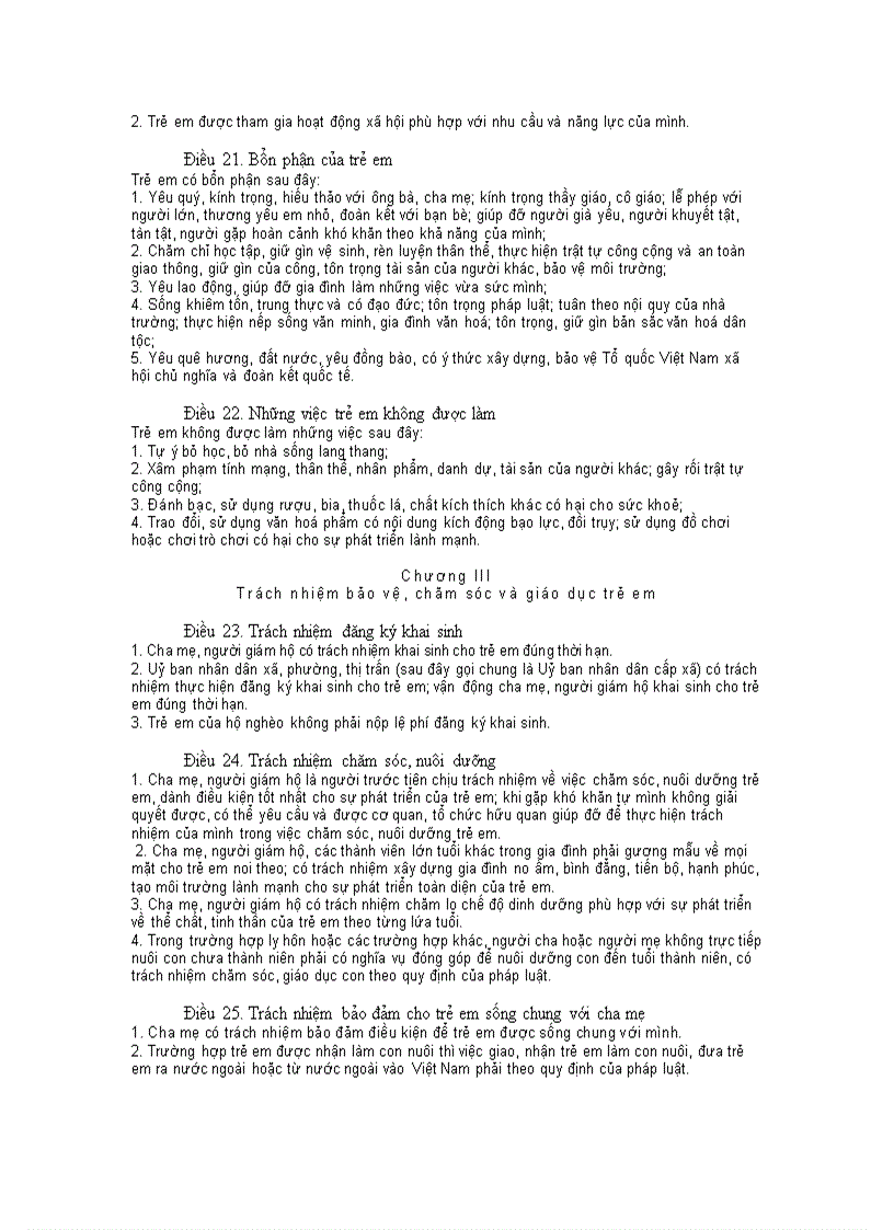 image for page Luật bảo vệ chăm sóc giáo dục trẻ em