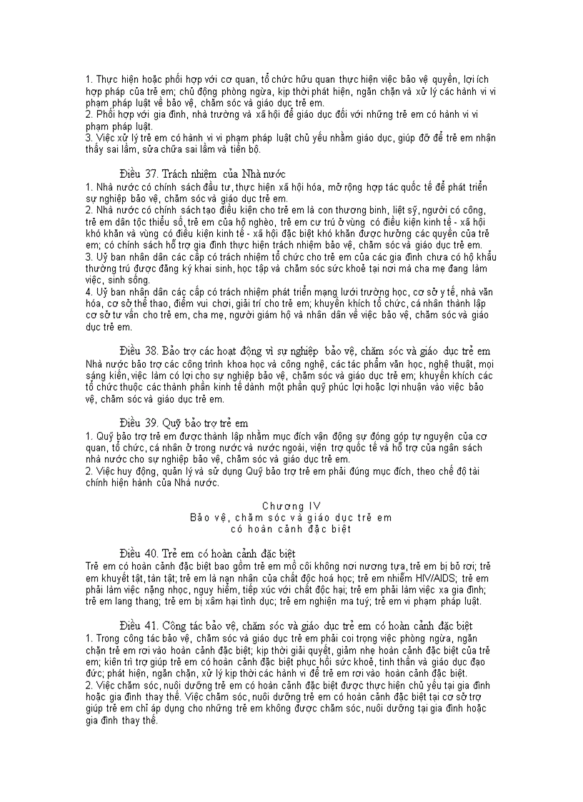 image for page Luật bảo vệ chăm sóc giáo dục trẻ em