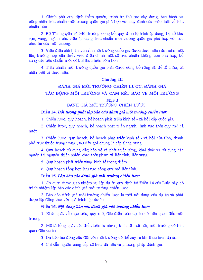 image for page Luật bảo vệ môi truờng