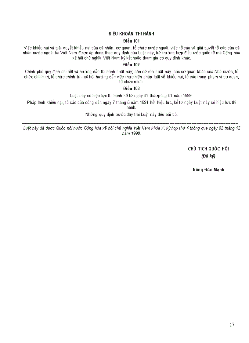 image for page Luật Khiếu nại Tố cáo