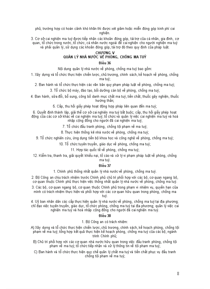 image for page Luật phòng chống Ma túy