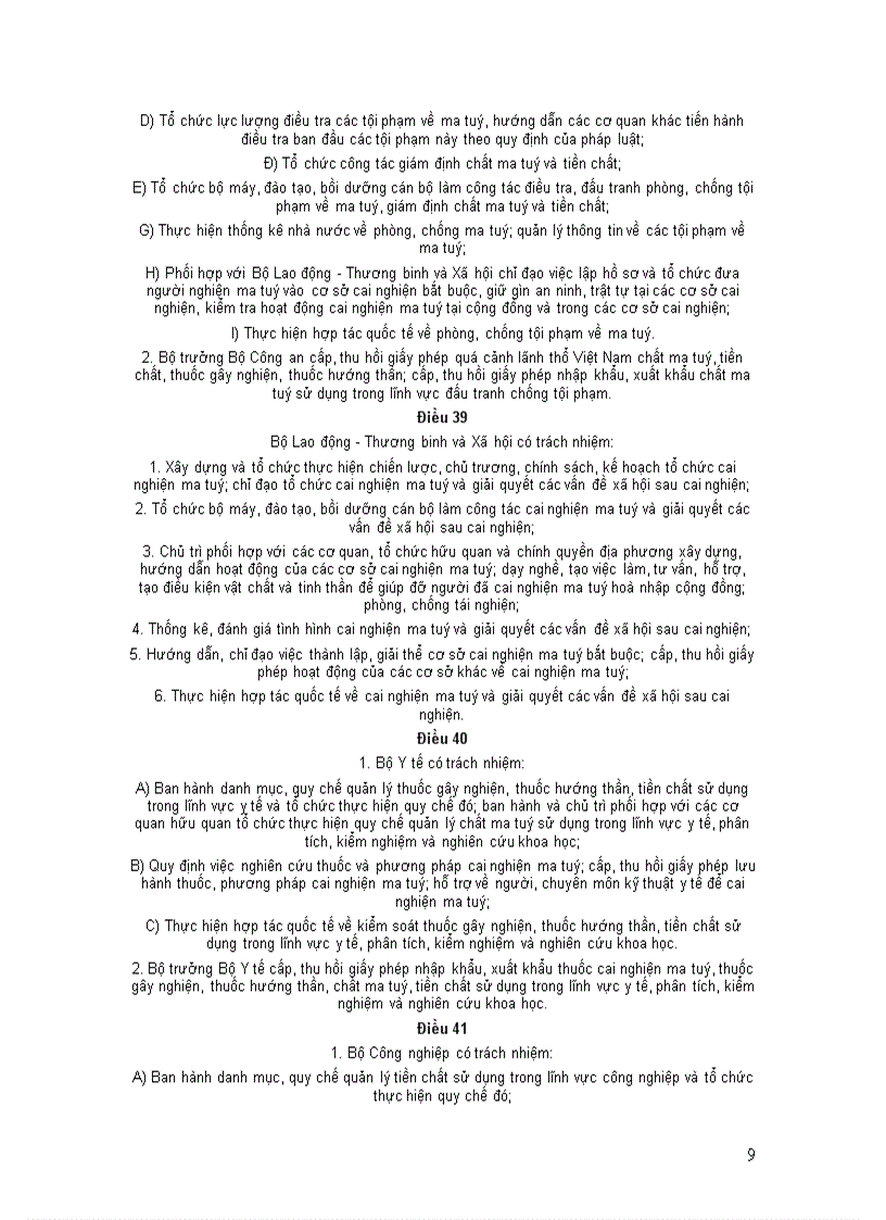 image for page Luật phòng chống Ma túy