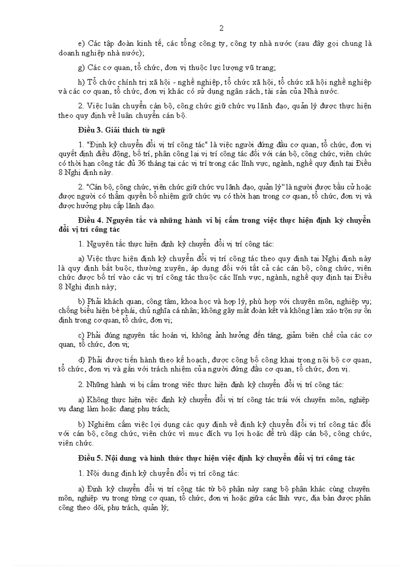 image for page NĐ 158 về danh mục vị trí công tác