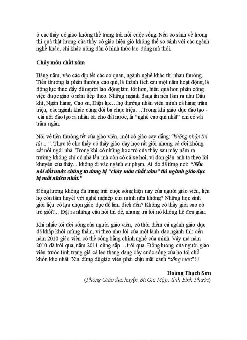 image for page Ngậm ngùi đời sống giáo viên